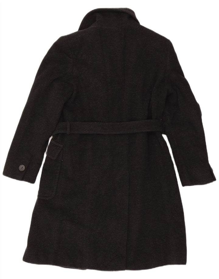 Casaco feminino oversized com peito duplo, Reino Unido 10, lã preta pequena, Max & Co.