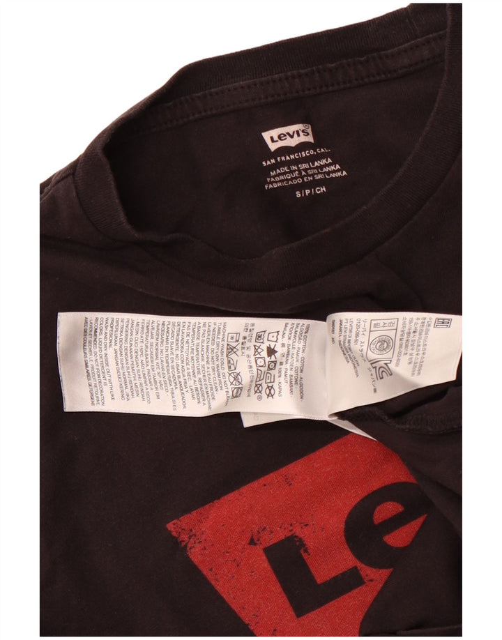 Camiseta gráfica masculina LEVI'S top pequeno algodão preto