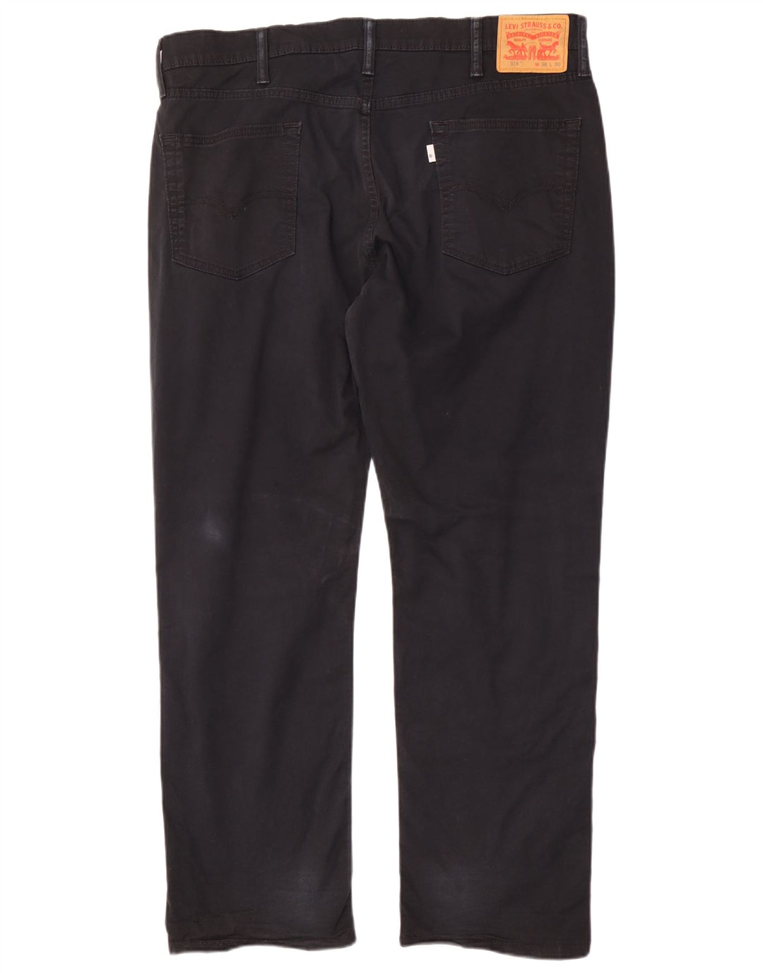 Levi's Masculino 514 Straight Jeans W38 L30 Algodão Preto