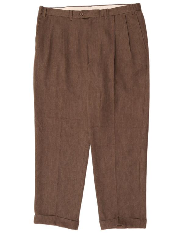 Calça masculina Marks & Spencer Pegged Suit W38 L31 cinza poliéster