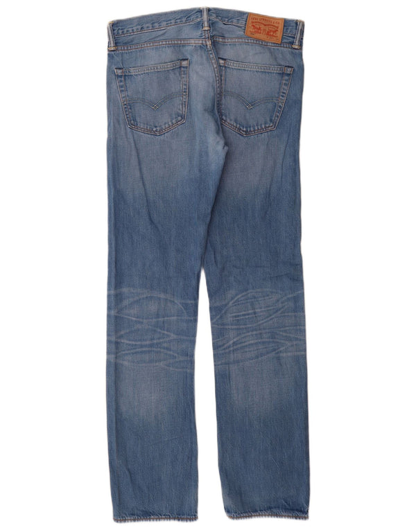 Levi's Masculino 504 Straight Jeans W32 L34 Azul Algodão