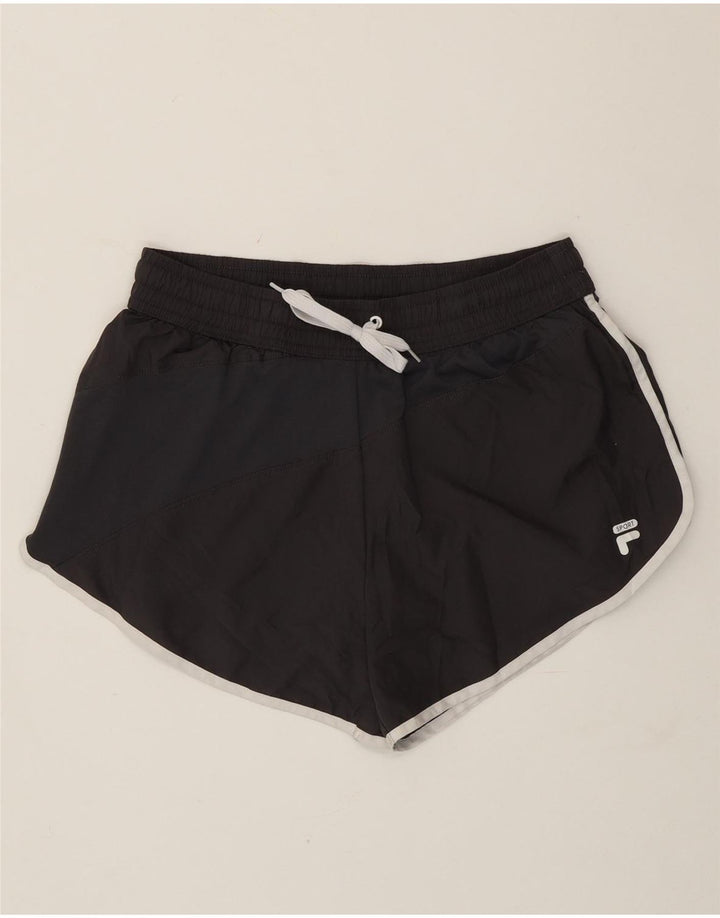 Fila Womens Sport Shorts UK 14 Médio Preto Poliéster