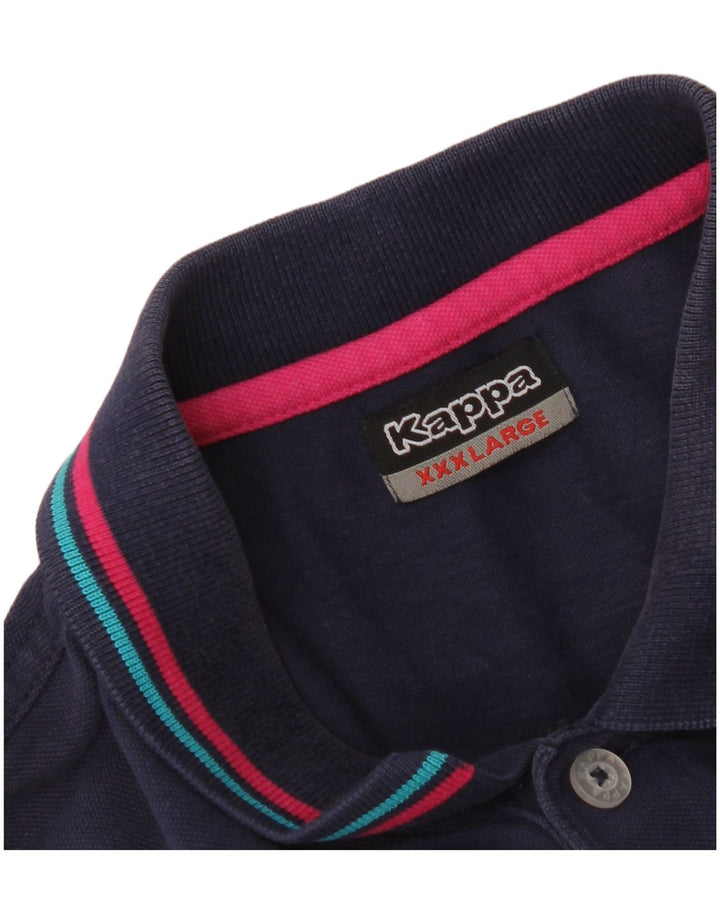 Camisa polo masculina Kappa 3XL azul marinho