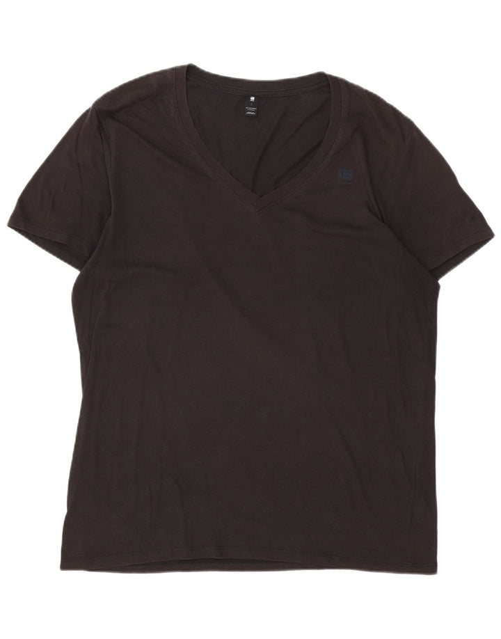 Camiseta masculina G-STAR grande algodão preto
