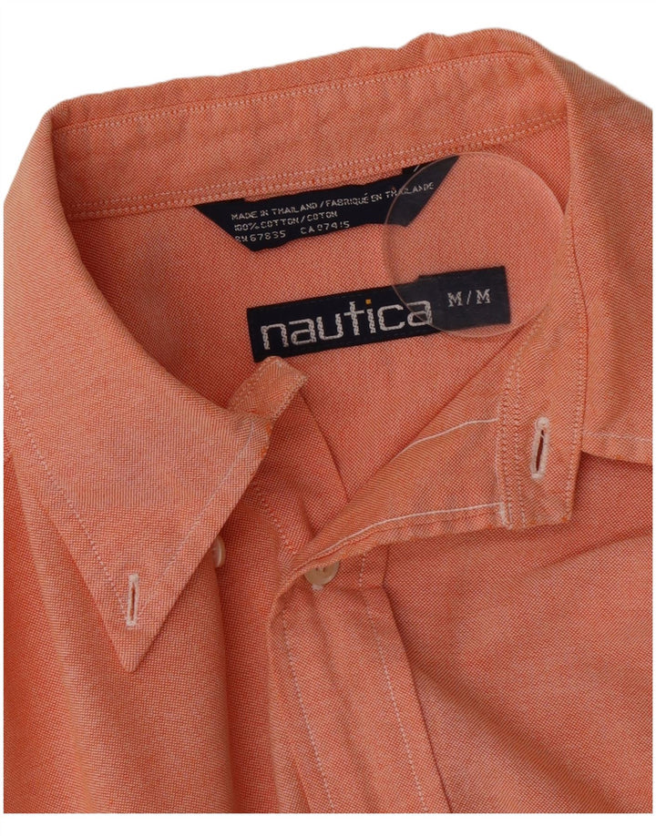 Camisa masculina Nautica algodão laranja médio