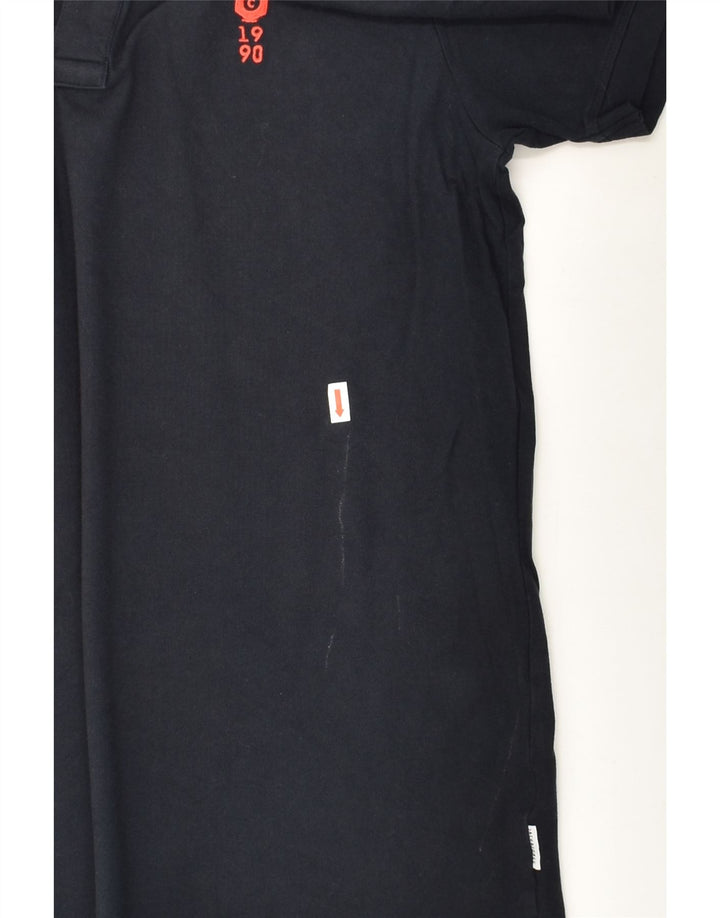 JACK & JONES Mens Polo Shirt Medium Navy Blue | Vintage Jack & Jones | Thrift | Second-Hand Jack & Jones | Used Clothing | Messina Hembry 