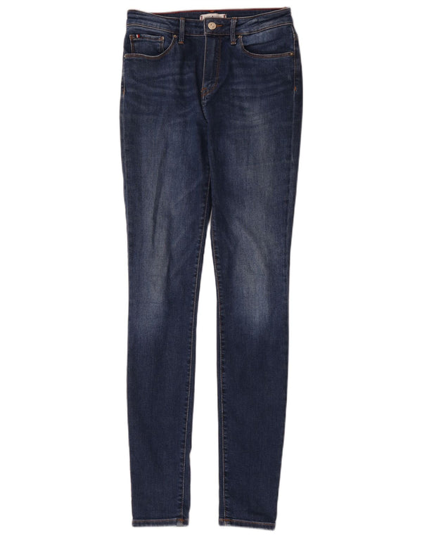 Tommy Hilfiger Feminino Como Skinny Jeans W28 L32 Azul Algodão