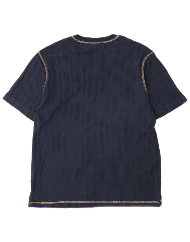 Camiseta masculina Tommy Hilfiger Top médio algodão azul marinho