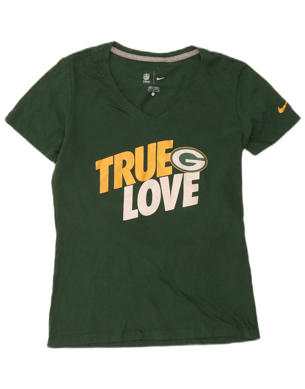 Camiseta Nike Feminina Green Bay Packers Graphic Top UK 14 Grande Algodão