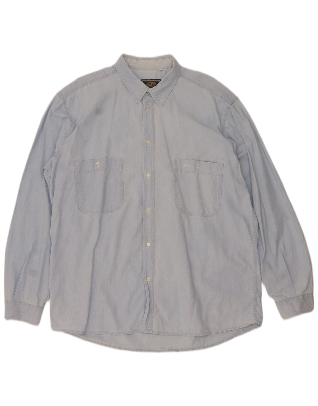 Camisa masculina VINTAGE XL algodão azul