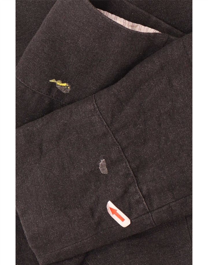 Jaqueta militar masculina Zara EU 54 XL cinza