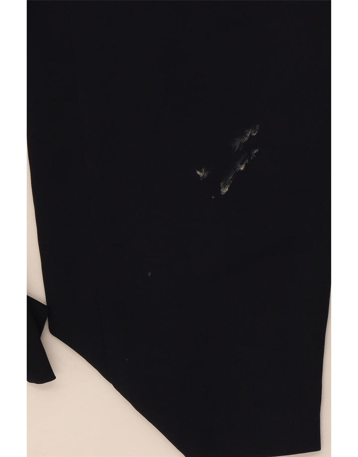 Calça de treino feminina Zara UK 6 XS azul marinho poliéster
