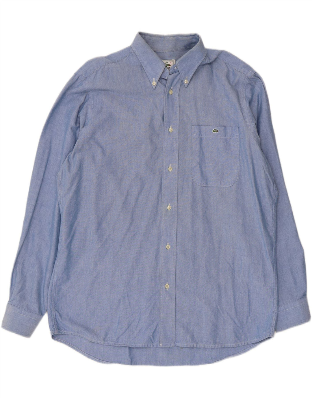 Camisa masculina Lacoste tamanho 40 algodão azul médio