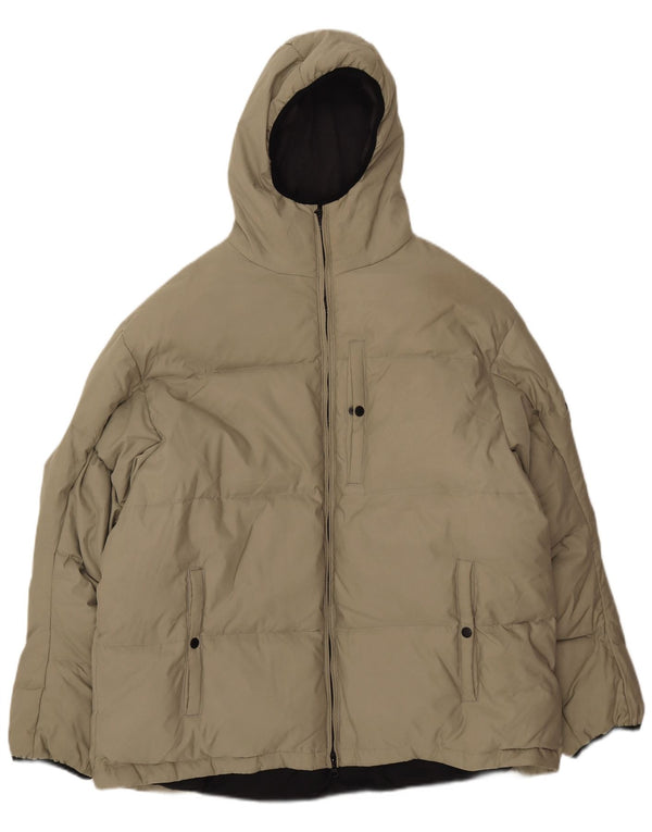 Jaqueta acolchoada com capuz masculina PEPE JEANS UK 40 poliéster verde grande