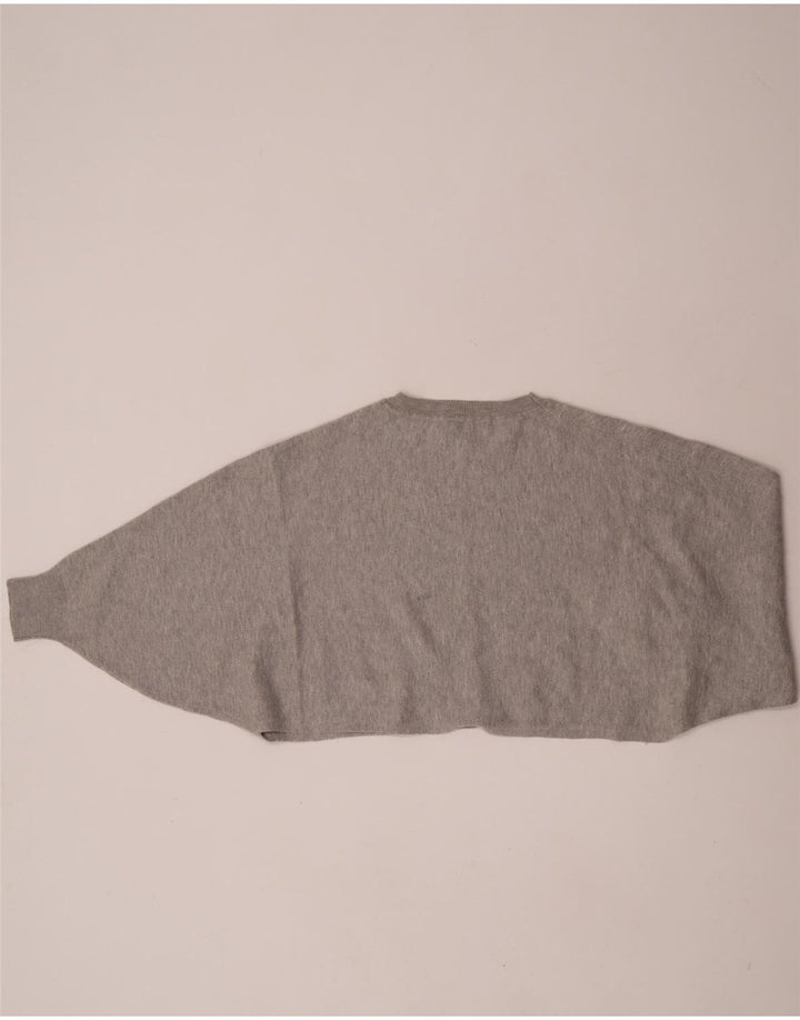 Suéter de moletom feminino Massimo Dutti Reino Unido 14 cinza médio manchado