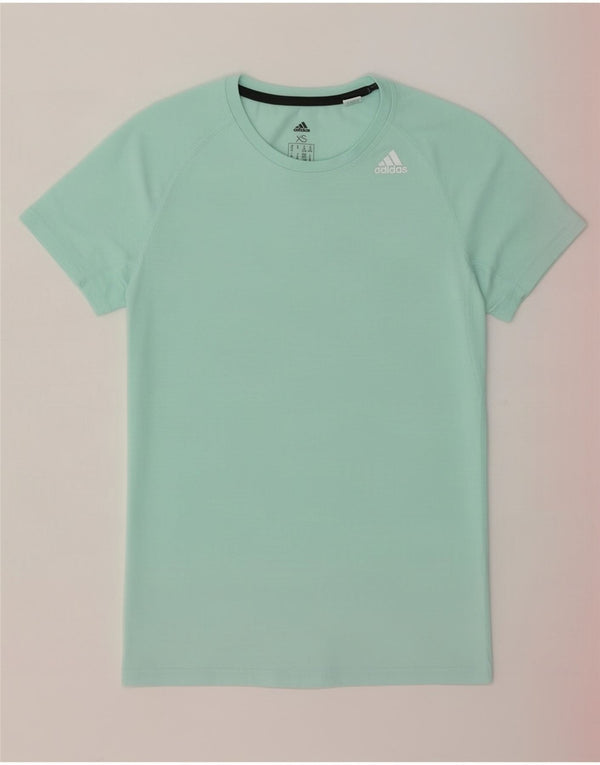 Adidas Womens Climalite Oversized T-Shirt Top UK 4/6 XS Turquesa