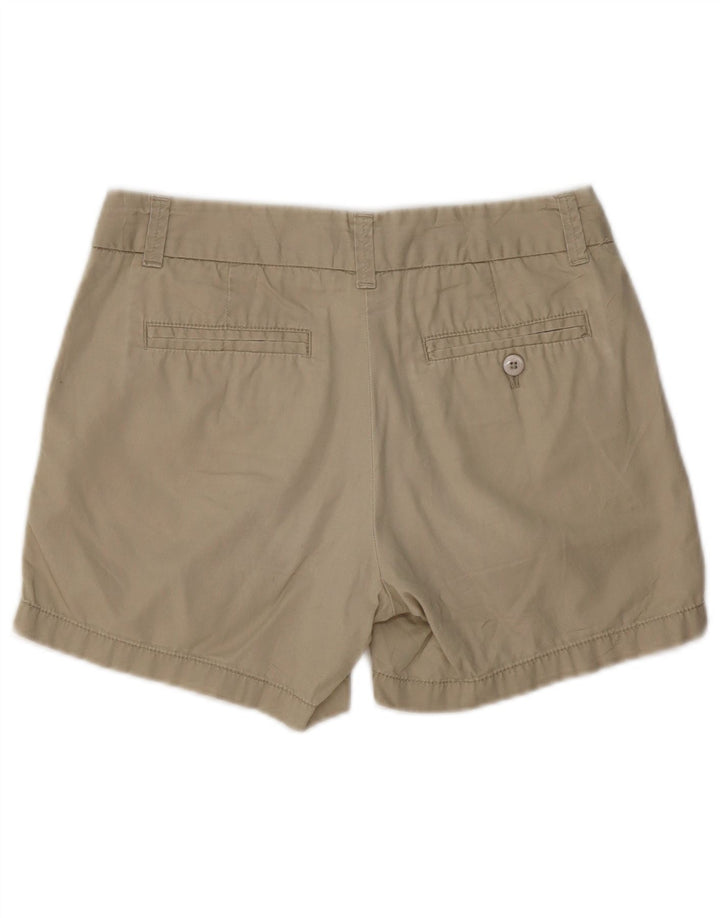 Shorts Chino feminino J. CREW EUA 0 XS W28 algodão bege