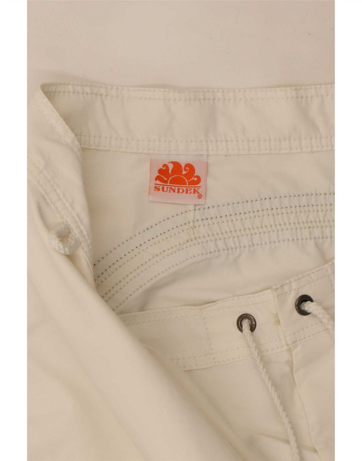 Shorts de natação masculino Sundek grande branco