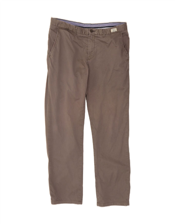 TOMMY HILFIGER Mens Straight Chino Trousers W36 L32 Grey Cotton Vintage Tommy Hilfiger and Second-Hand Tommy Hilfiger from Messina Hembry 
