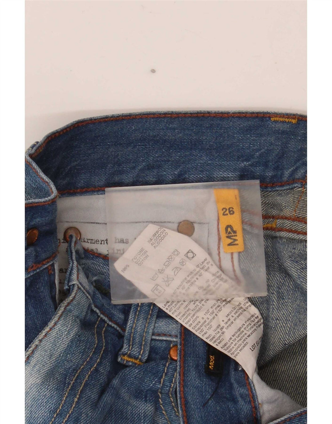 Meltin' Pot jeans reto feminino W26 L32 algodão azul