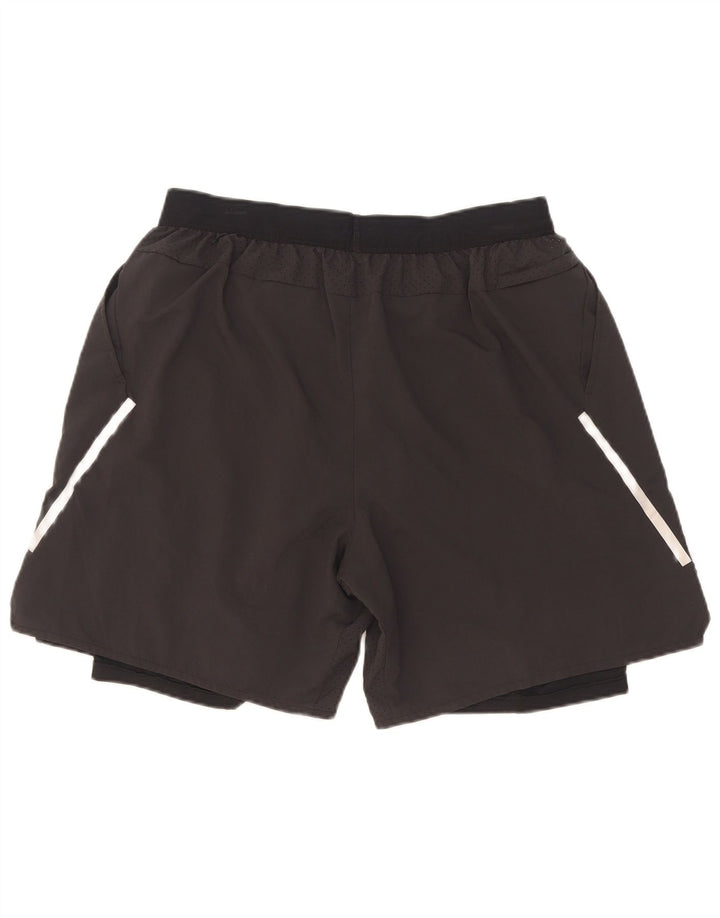 Shorts esportivos masculinos Nike Dri Fit grandes pretos