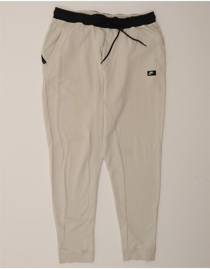 Calça de treino masculina Nike Joggers XL branco colorblock algodão