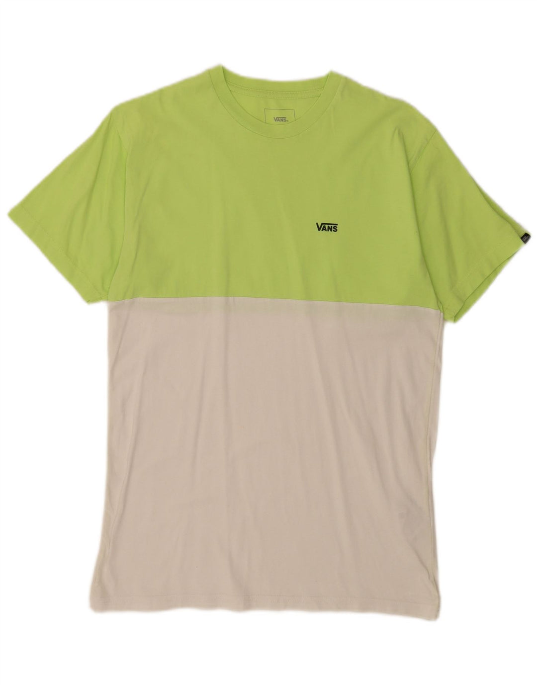 Camiseta Vans Masculina Classic Fit Top Médio Verde Colourblock Algodão