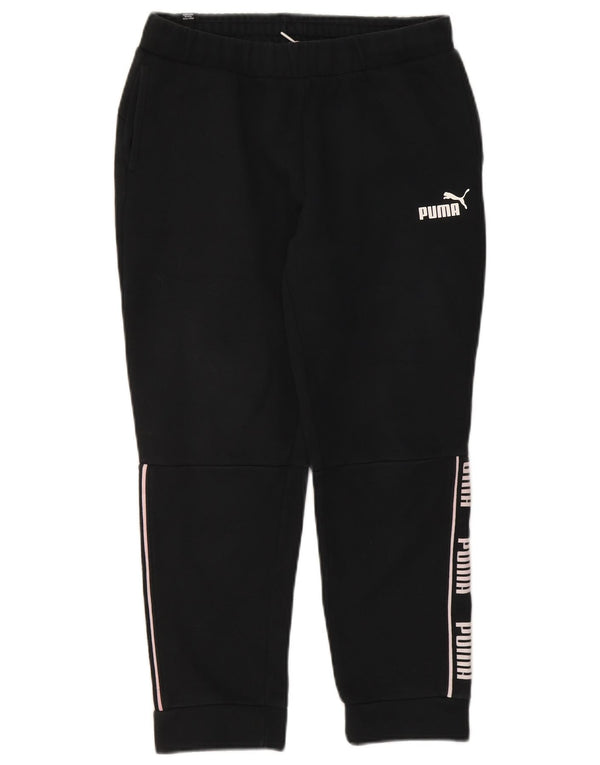 Calça esportiva feminina Puma Graphic Joggers UK 10 pequena preta