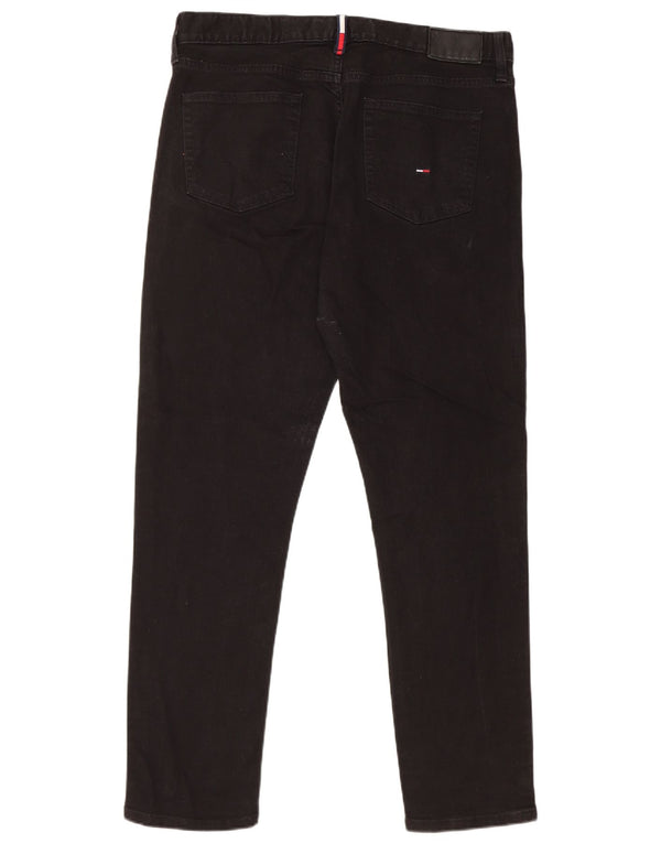 Tommy Hilfiger Masculino Slim Jeans W34 L32 Preto