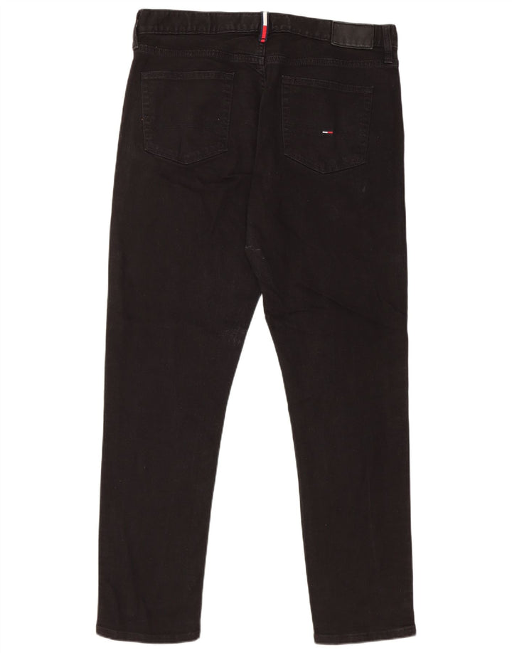 Tommy Hilfiger Masculino Slim Jeans W34 L32 Preto