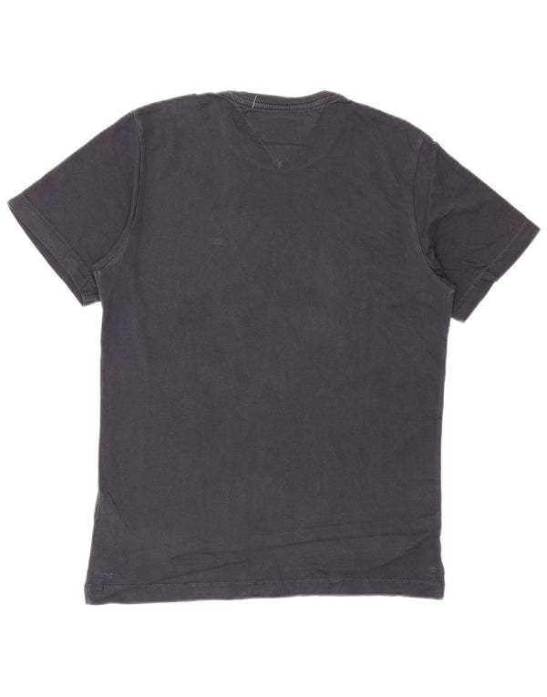 Camiseta masculina Tommy Hilfiger top pequeno algodão azul marinho