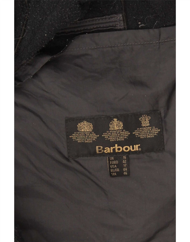 Jaqueta acolchoada feminina Barbour UK 16 grande preta