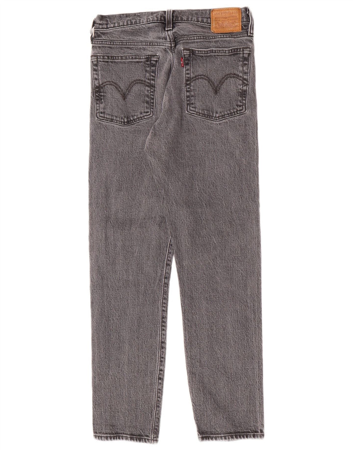Calça jeans feminina Levi's Wedge Tapered W26 L27 cinza algodão clássico