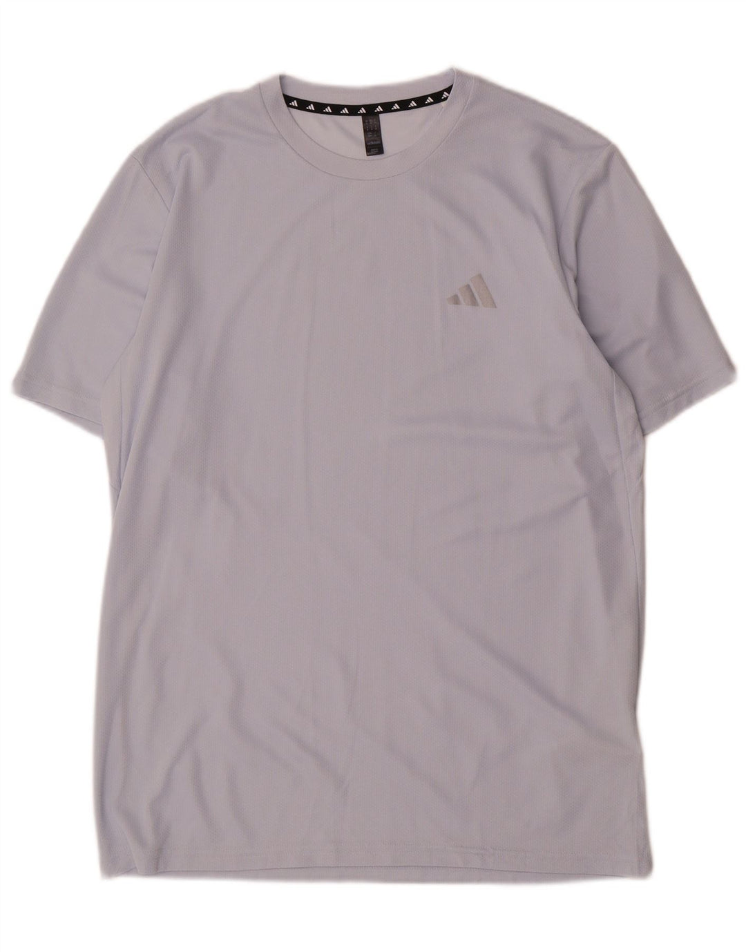 Adidas Mens Camiseta Top Cinza Médio Poliéster