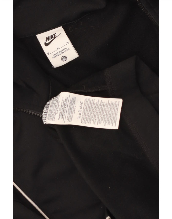 Nike Womens Tracksuit Top Jacket UK 14 Médio Preto Poliéster