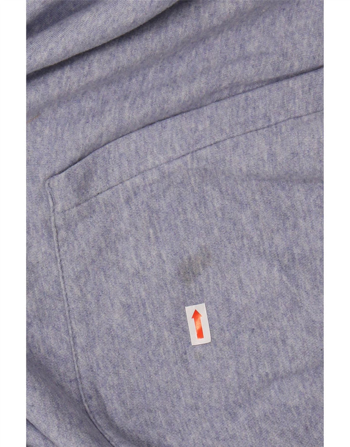 NIKE Womens Oversized Hoodie Jumper UK 16 Grande Roxo Flecked Algodão