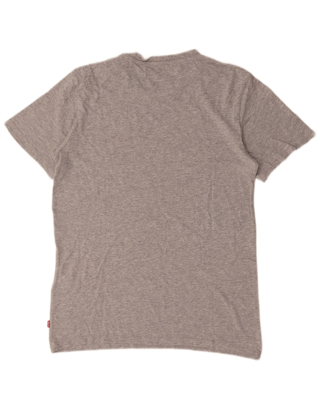 Camiseta gráfica masculina Levi's Top pequeno algodão manchado cinza
