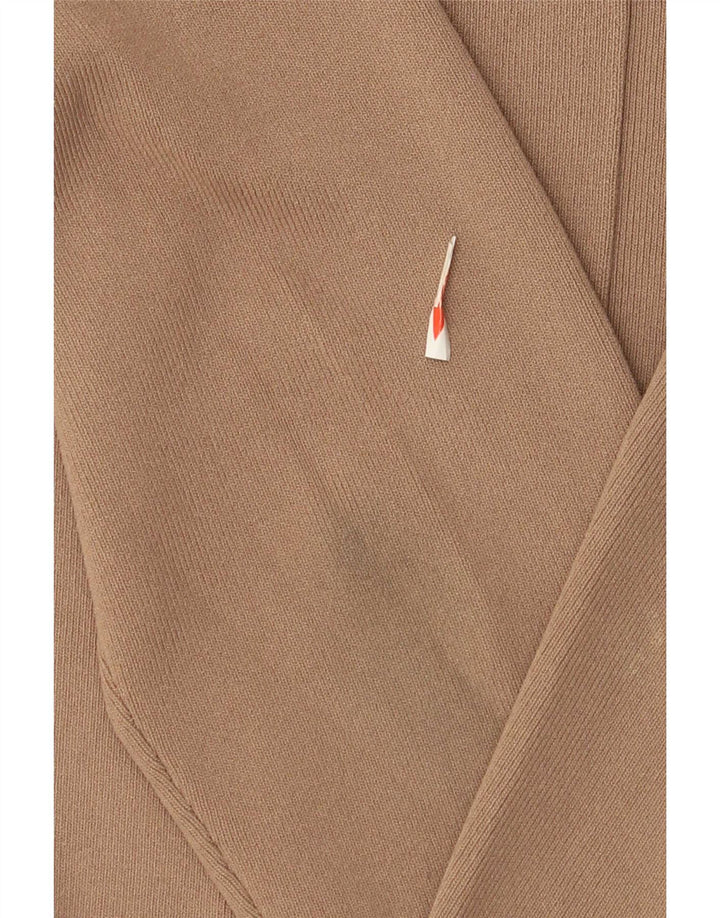 Suéter cardigã masculino Reiss grande viscose marrom