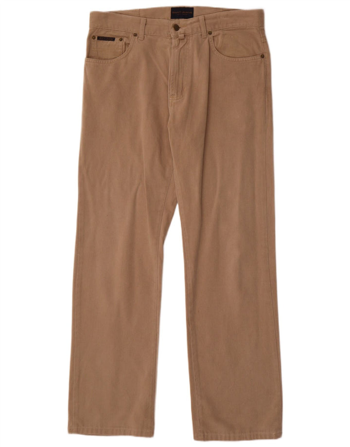 Gant Jeans masculino regular reto W33 L32 algodão bege