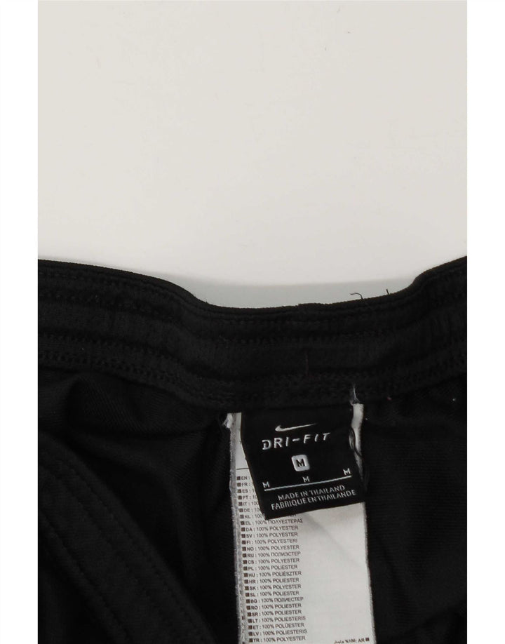 Calça de treino masculina Nike Dri Fit médio preto colorblock poliéster