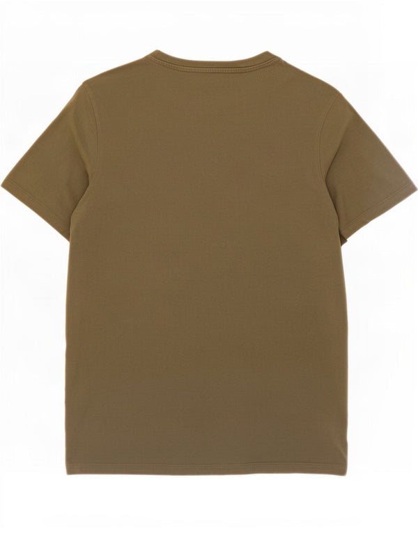 Camiseta gráfica masculina Jack & Jones Top pequeno de algodão cáqui