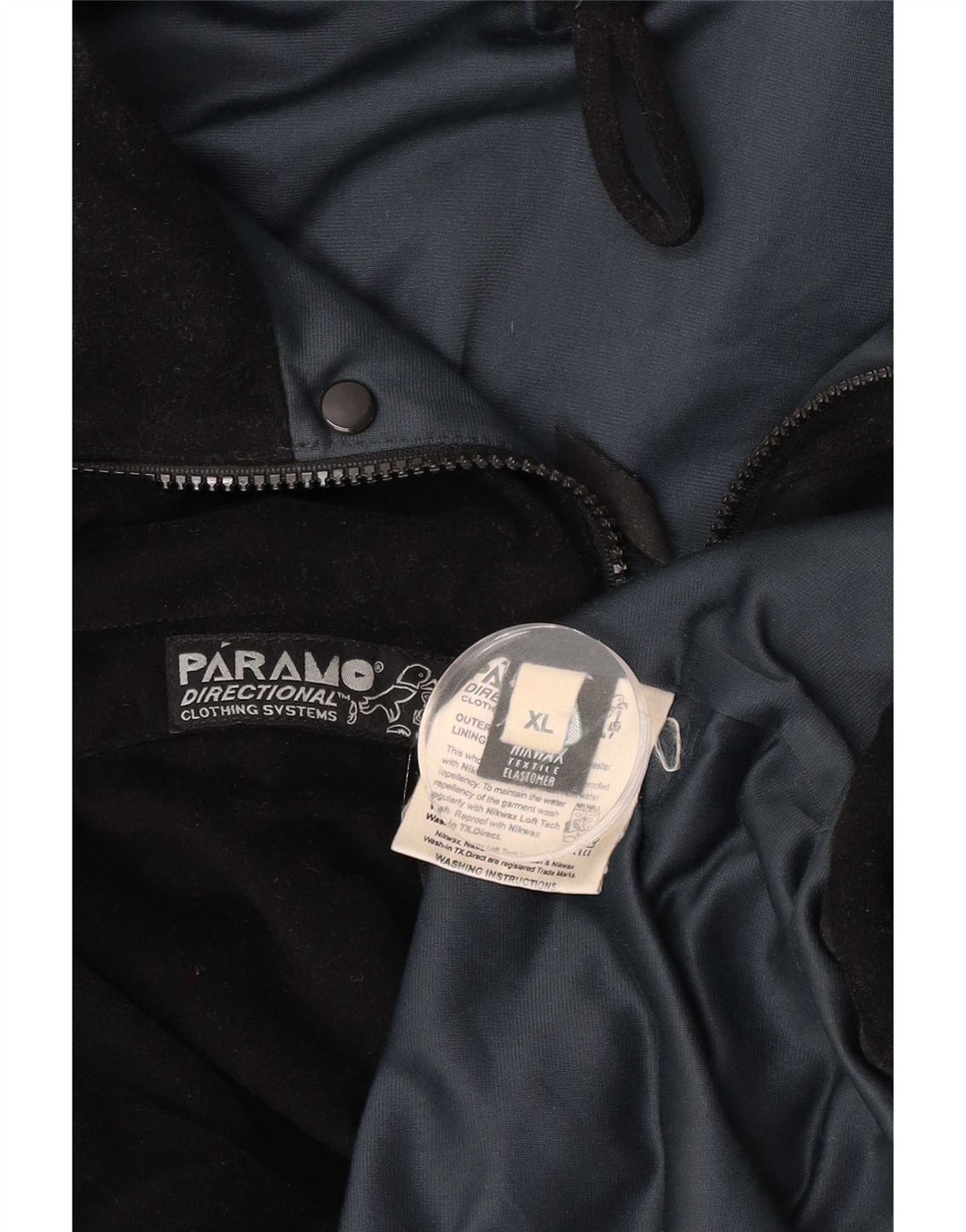 Jaqueta corta-vento masculina Paramo UK 42 XL poliéster preto