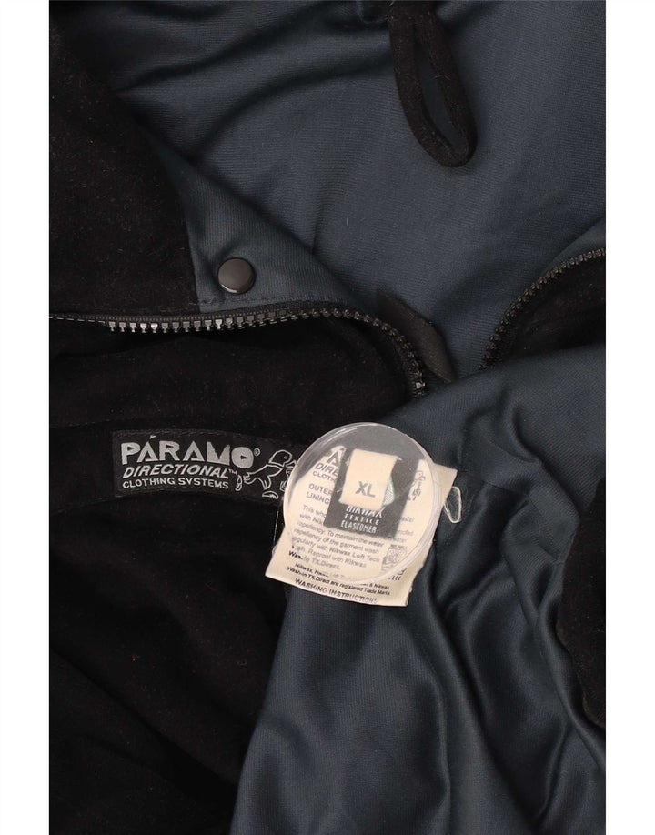 Jaqueta corta-vento masculina Paramo UK 42 XL poliéster preto