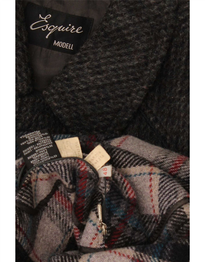 Sobretudo masculino Esquire IT 48 lã virgem cinza médio