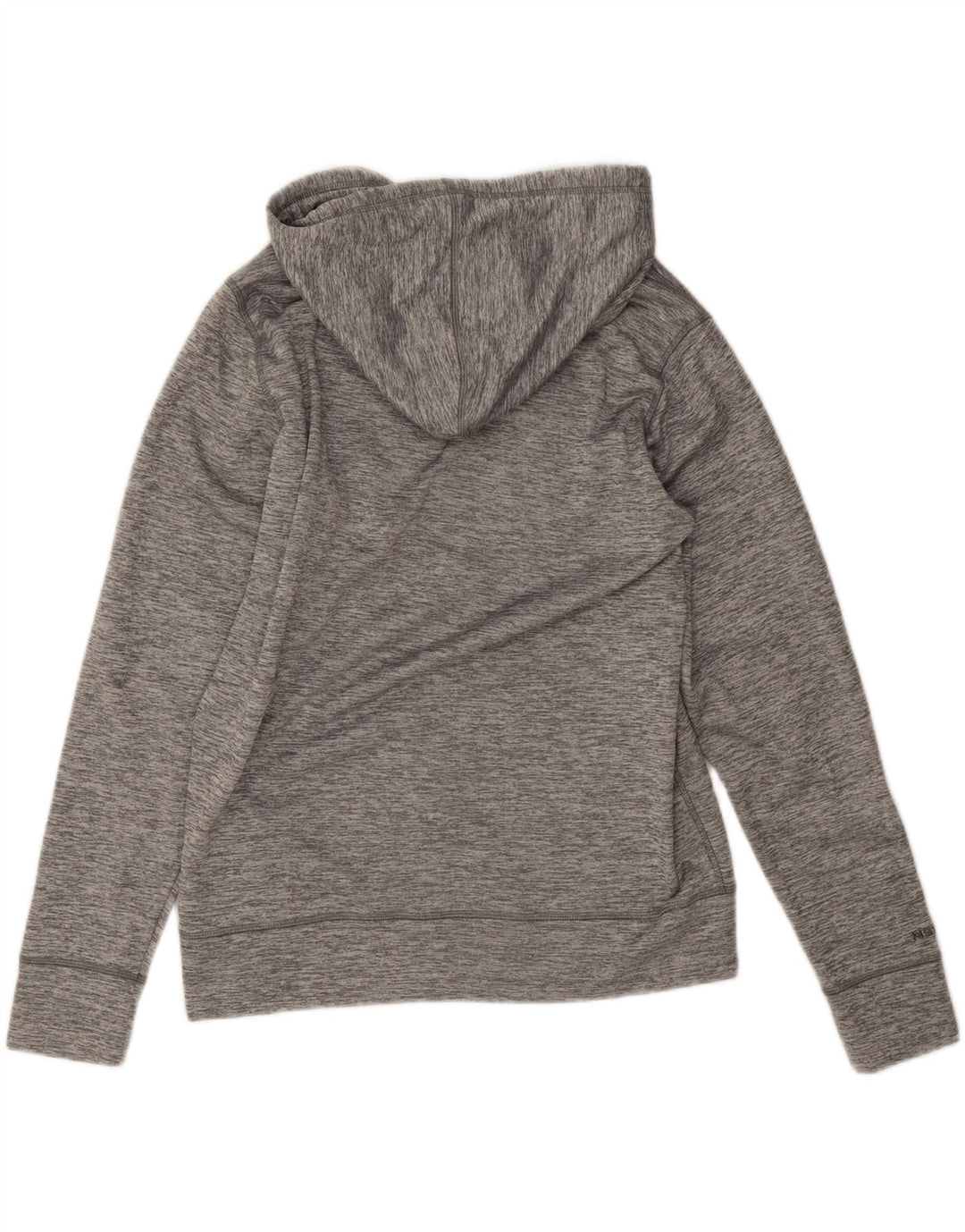 Under Armour feminino gráfico moletom com capuz Reino Unido 14 poliéster cinza médio