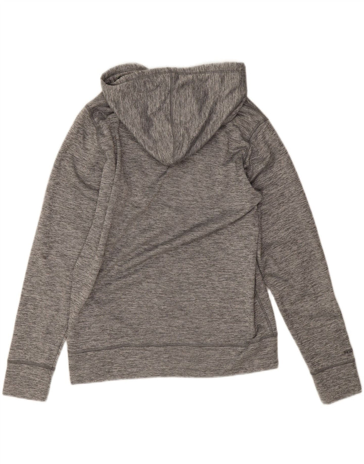 Under Armour feminino gráfico moletom com capuz Reino Unido 14 poliéster cinza médio
