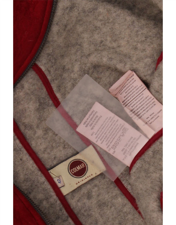 Jaqueta de lã de grandes dimensões com capuz feminino Colmar IT 42 poliéster vermelho pequeno
