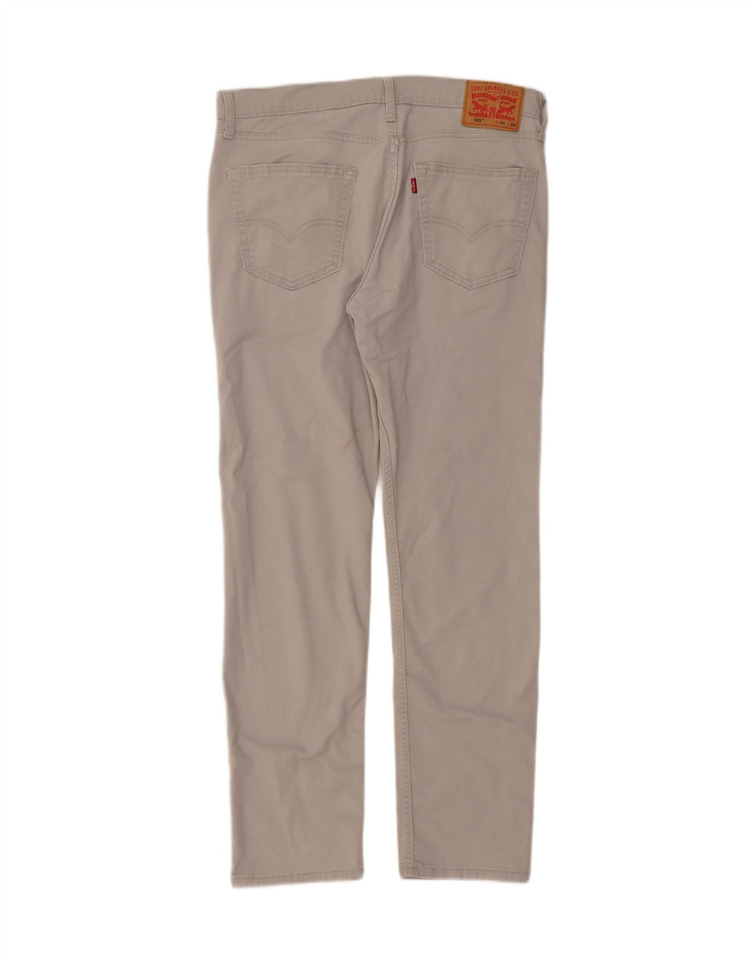 LEVI'S Mens 502 Tapered Casual Trousers W34 L31 Grey Cotton Vintage Levi's and Second-Hand Levi's from Messina Hembry 