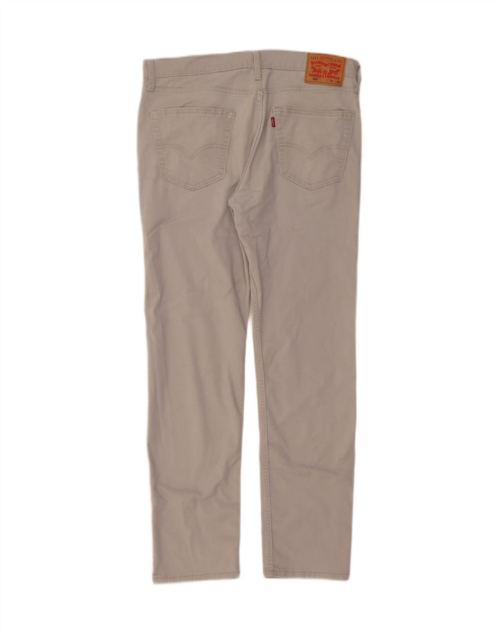 LEVI'S Mens 502 Tapered Casual Trousers W34 L31 Grey Cotton Vintage Levi's and Second-Hand Levi's from Messina Hembry 