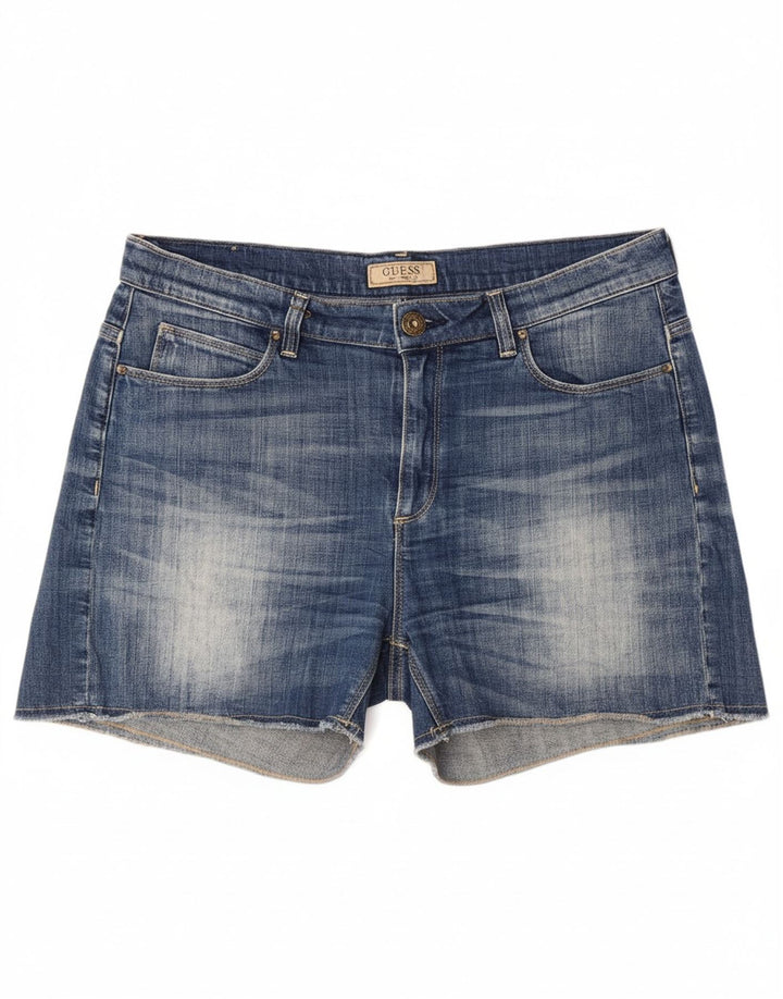 Shorts jeans feminino GUESS W29 algodão azul médio
